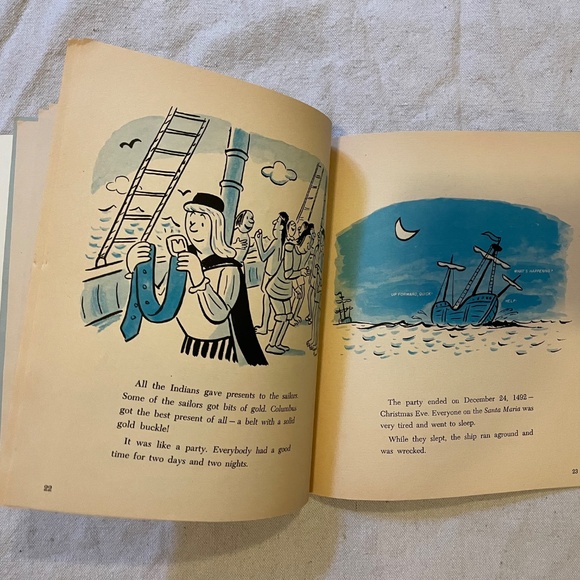 Vintage "A Book About Christopher Columbus" Paperback Book - Picture 7 of 7